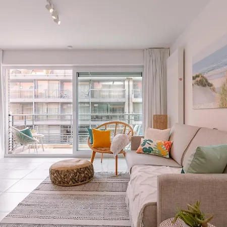 Fresh And Trendy, Completely Renovated Flat With Front Terrace And Side View Of The Dunes And The Sea